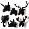 wall mounted buck bust deer head trophy wall art plaque hunt sculpture-faux taxidermy modern hanging home decor ornamnent