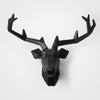 wall mounted buck bust deer head trophy wall art plaque hunt sculpture-faux taxidermy modern hanging home decor ornamnent