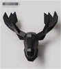 wall mounted fallow deer head trophy wall art plaque hunt sculpture-faux taxidermy modern hanging home decor ornamnent