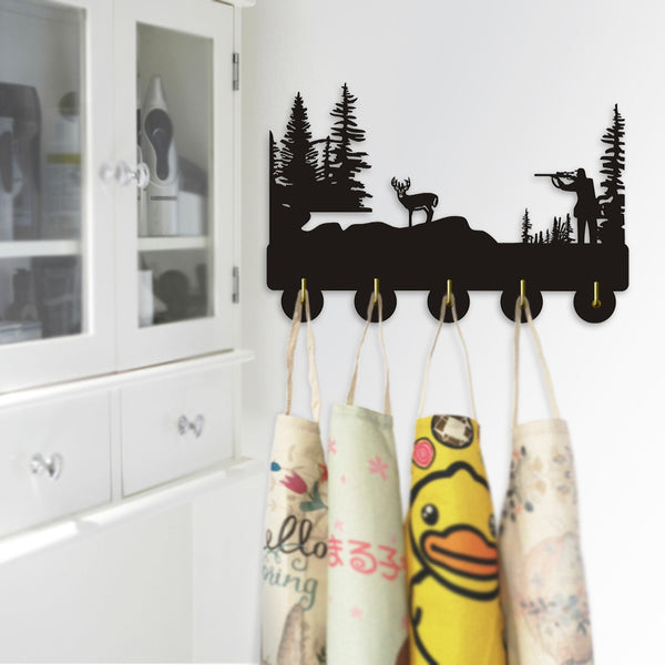 1Piece Hunting Man Cave Rustic Hooks Wall Door Clothes Coat Hat Hanger Whitetail Deer Kitchen Bathroom Animals Towel Hooks
