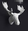 wall mounted fallow deer head trophy wall art plaque hunt sculpture-faux taxidermy modern hanging home decor ornamnent
