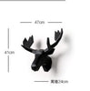wall mounted fallow deer head trophy wall art plaque hunt sculpture-faux taxidermy modern hanging home decor ornamnent